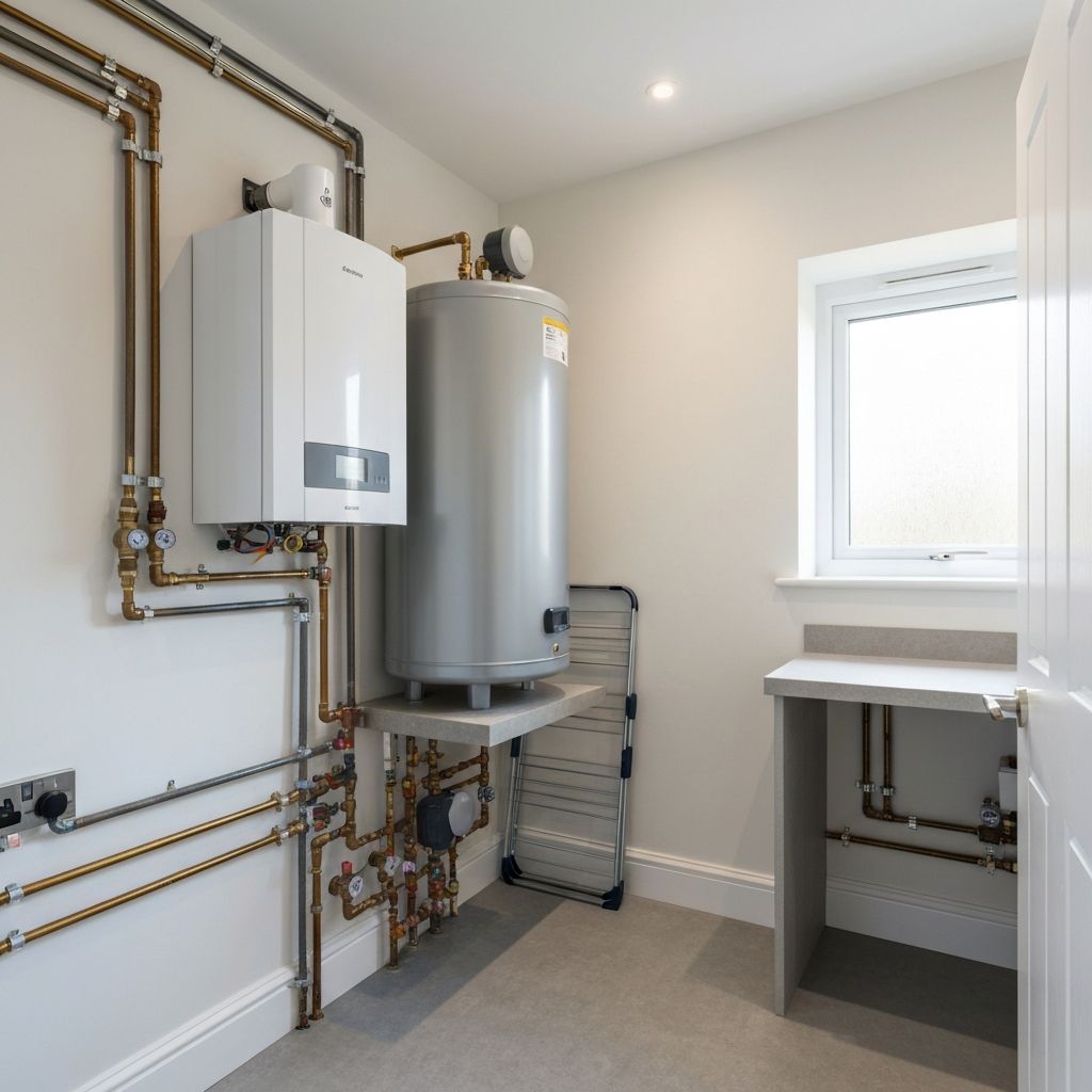 Modern Hot Water Cylinder Installation