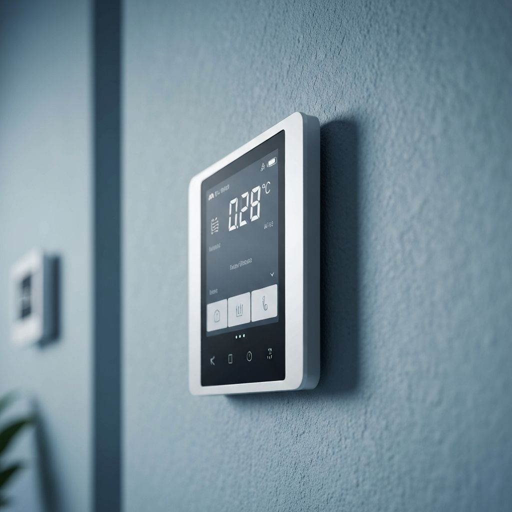 Modern smart thermostat and heating control system